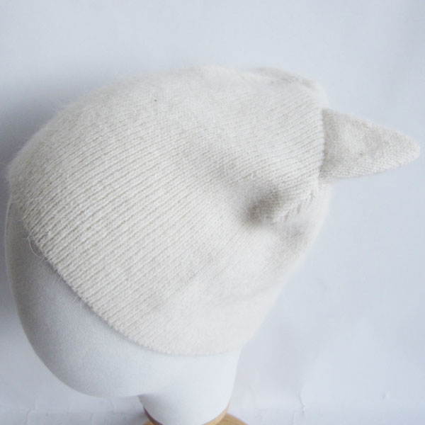 angora hat with ears