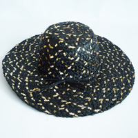 with sequines yarn hat