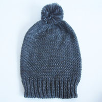 chunky acrylic hat with lurex