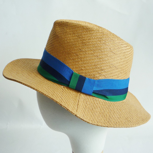 hat with blue band