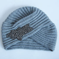 acrylic hat with beads