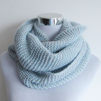 mohair acrylic snood with lurex