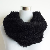 black fur snood