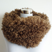 brown fur snood