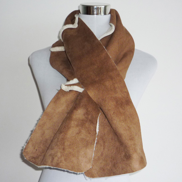fake suede scarf