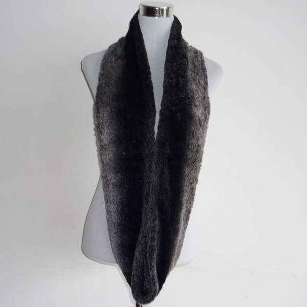 dip dye fake fur snood