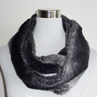 dip dye fake fur snood