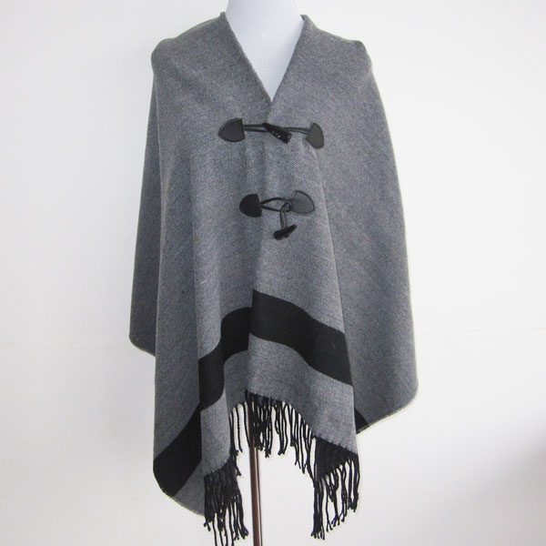 stripe cape with toggle