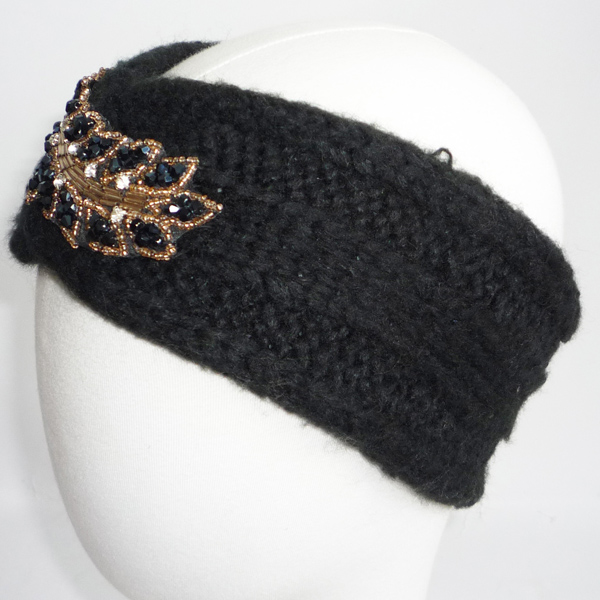 headband with beads patch