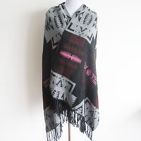 acrylic jacquard cape