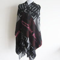 acrylic jacquard cape