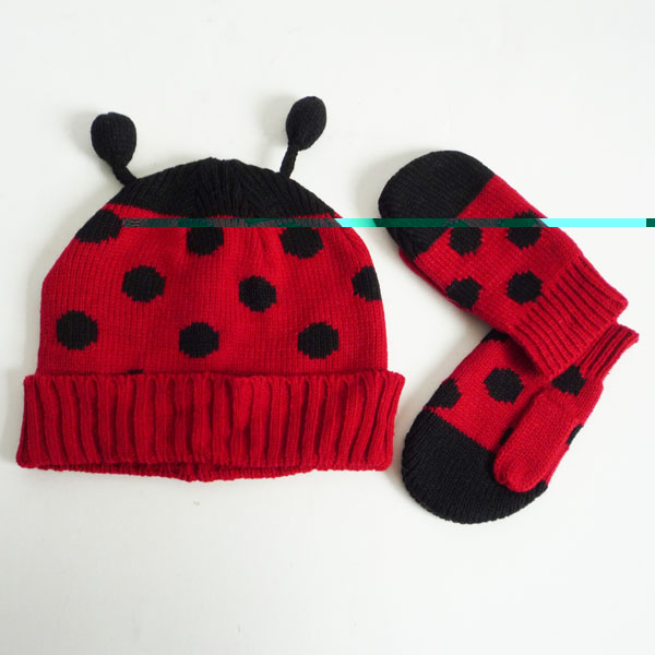 jacquard hat/mitten set