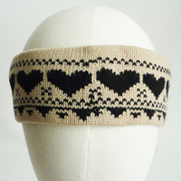 hearts jacquard headband