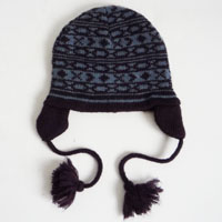 boy's jacquard trapper hat
