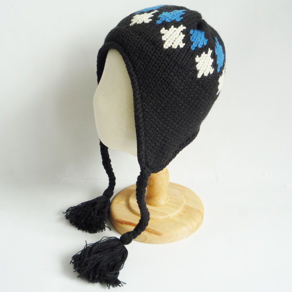 jacquard trapper hat