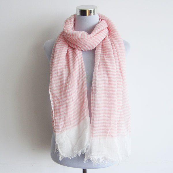 stripe woven scarf