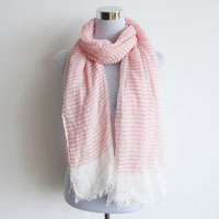 stripe woven scarf