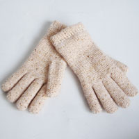 mohair glove with sequins