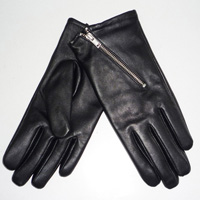 glove with a zipper on palm back