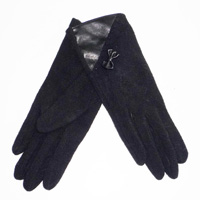 black glove with bow