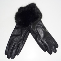 fake fur cuff glove