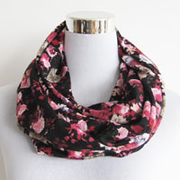 flower printed snood