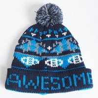 acrylic jacquard hat