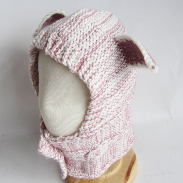 chunky acrylic animal hat