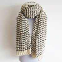 mohair acrylic scarf