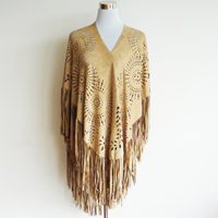 hollow-carved fringers cape