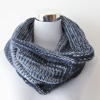 men's acrylic multi color snood