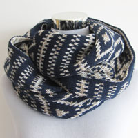 men's acrylic jacquard snood