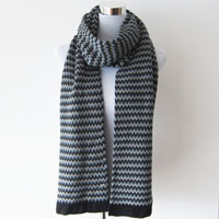men's acrylic jacquard scarf