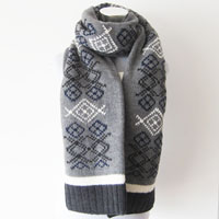 men's acrylic jacquard scarf