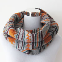 men's acrylic jacquard snood
