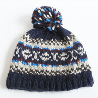men's acrylic jacquard hat