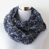 men's acrylic multi color snood