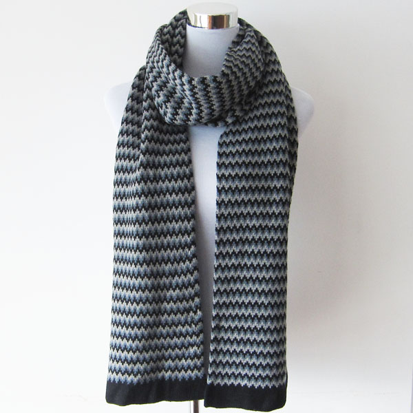 men's acrylic jacquard scarf