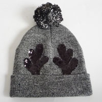 acrylic hat with sequin