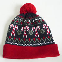men's acrylic jacquard hat