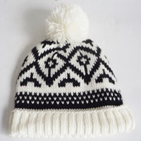 men's acrylic jacquard hat