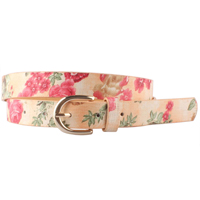 belt with flowers printing