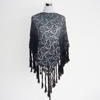 long fringers dip dye triangle scarf