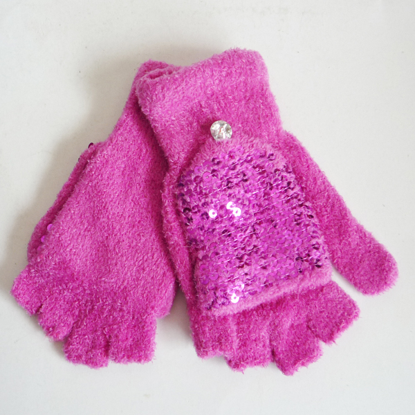 sequines flip glove