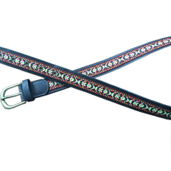 belt with aztec pattern band