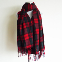 black/red checks scarf
