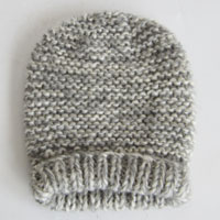 mohair acrylic mixed color hat