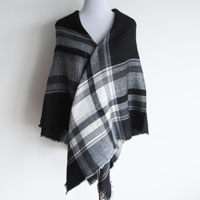 acrylic woven poncho