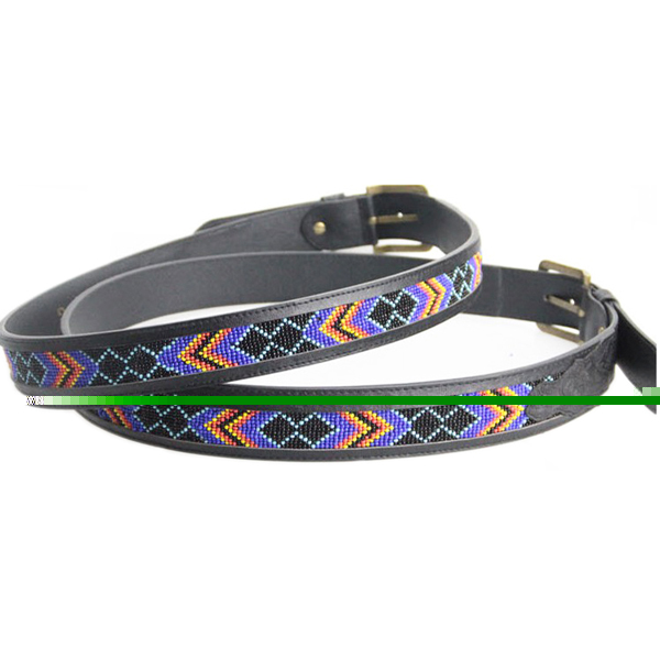belt with aztec pattern band