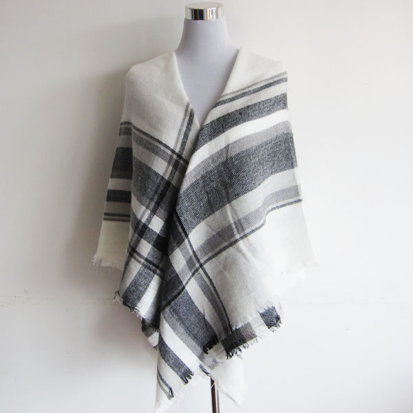 acrylic woven poncho